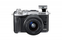 Canon EOS M6 camera with 15-45mm lens - Silver