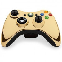 Xbox 360 Official Wireless controller Chrome Gold
