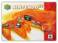 Nintendo 64 Console Fire Orange with Expansion Pak, Boxed