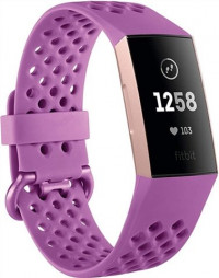 Fitbit Charge 3 Advanced Health + Fitness Tracker Berry-Rose Gold