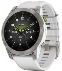 Garmin Epix (Gen 2) GPS Smartwatch - White Titanium