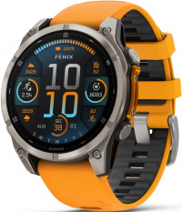 Garmin Fenix 8 AMOLED 47mm Sapphire Titanium Graphite/Orange