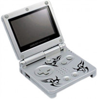 Game Boy Advance SP Console, Tribal Silver, Unboxed