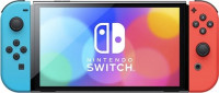 Nintendo Switch OLED Console - Neon Blue/Neon Red, Unboxed