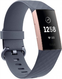 Fitbit Charge 3 Advanced Health + Fitness Tracker Grey-Rose Gold