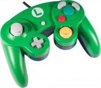 Official GameCube Club Nintendo Luigi Green/Blue Controller