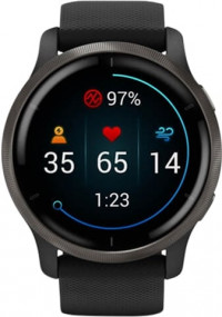 Garmin Venu 2 GPS Smartwatch - Slate Black