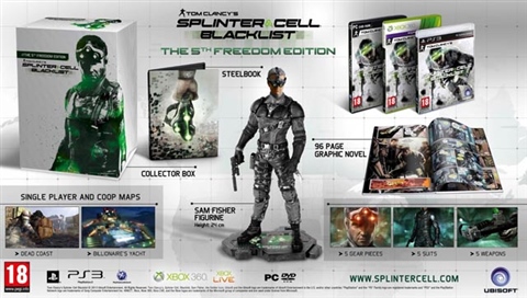 Splinter Cell Blacklist 5th Freedom Ed Xbox 360